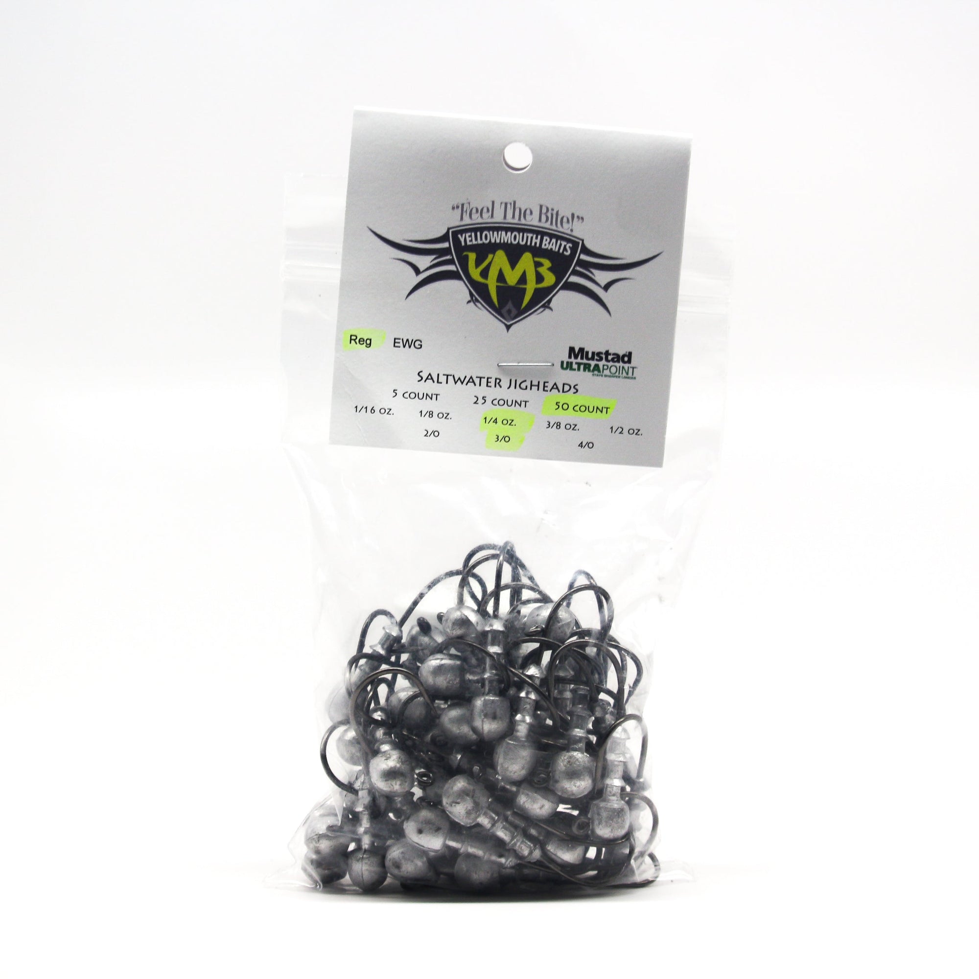 Yellowmouth Jigheads- 1/4 oz